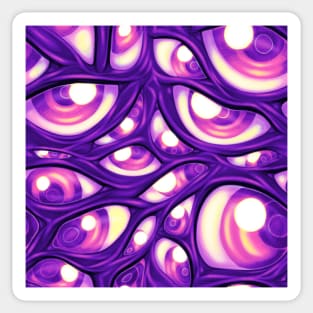 EyeBall Print - Purple Sticker